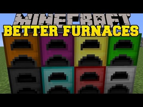 Minecraft: BETTER FURNACES (EXTREME, HELL, DIAMOND, GOLD, & IRON!) Mod Showcase