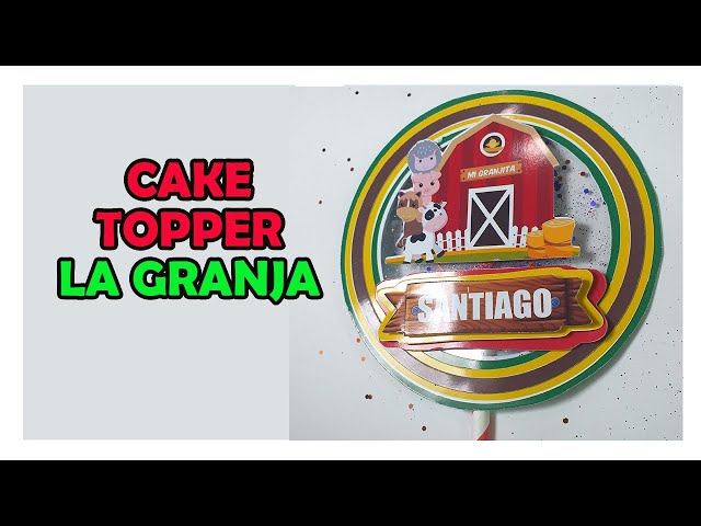 Vídeo relacionado con Decoración Tarta Temática Granja 10 Piezas - Cake Topper de Tractor, Vaca, Gallina, Casa y Árbol - Figuras de Silicona Reutilizables para Cumpleaños Infantil Niño o Niña