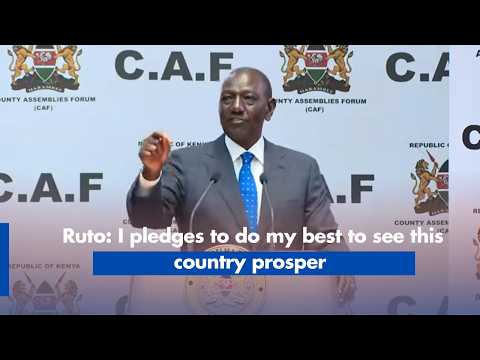 Ruto: I pledges to do my best to see this country prosper