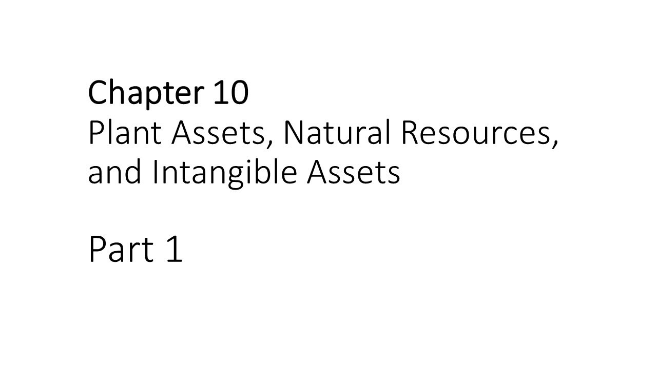 Principles in Financial Accounting Chapter 10 Part 1