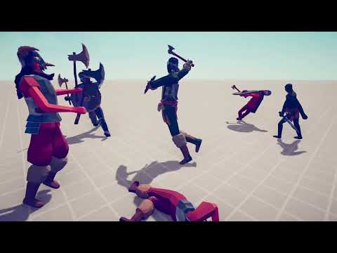 NEW VIKING Faction VS Orc Faction | Totally Accurate Battle Simulator TABS