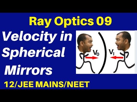 Ray Optics 09 : Velocity in Spherical Mirrors - Velocity Of Object & Velocity Of Image JEE/NEET Video