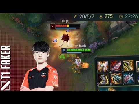T1 Faker Mid Tristana Rampage!