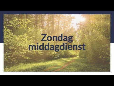 Zondagmiddagdienst - HC Zondag 27 - Ds. J.M.J. Kieviet