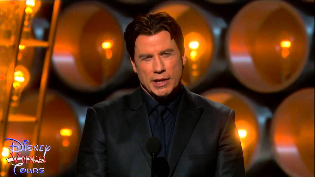 John Travolta Introduces Idina Menzel Oscars Fail - YouTube