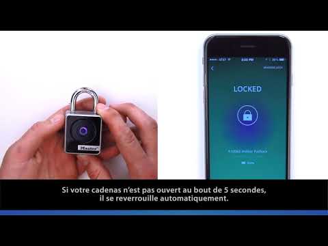 Cadenas connecté - Bluetooth - modèle 4401EURDLH - usage extérieur MASTER LOCK