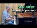 Schubert Impromptu Op.90 No.2 - P. Barton, FEURICH piano