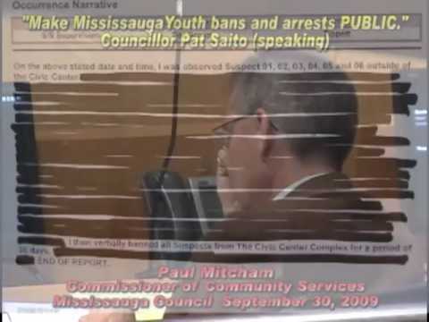 'MAKE MISSISSAUGA YOUTH BANS PUBLIC INFORMATION" says COUNCILLOR PAT SAITO