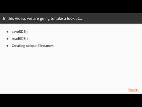 Advanced Machine Learning with R Saving Your Model in R | packtpub com