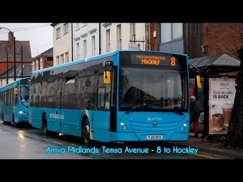 *Last one in UK | Tuneful ZF* Arriva Midlands North: Temsa Avenue LF(4718 - YJ10 DFU) - 8 to Hockley