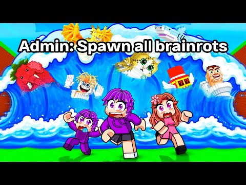 Dash Joins ADMIN ABUSE in Escape Tsunami for Brainrots