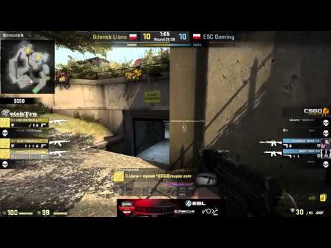 [CSGO] ESL Polish championship: G.Lions  vs ESC Gaming Game 3 - By elekTra & Grumble$