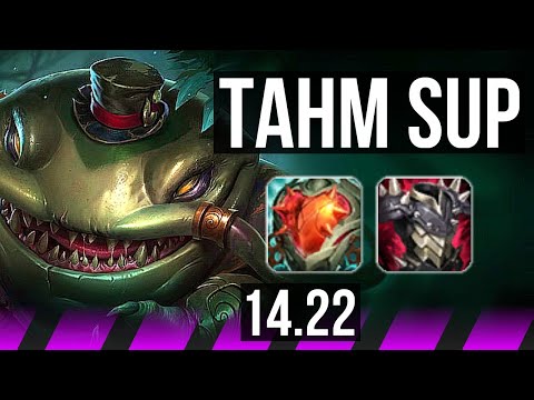 TAHM KENCH & Jhin vs YUUMI & Tristana (SUP) | KR Diamond | 14.22