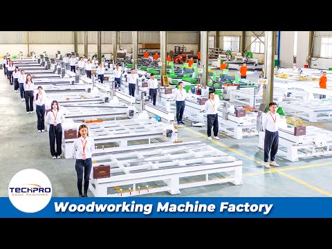 TechPro CNC Woodworking Machine Factory Show Video China High-End CNC Machine Suppliers