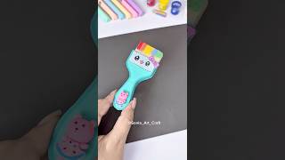 DIY Cute Paper Brush for Rainbow Craft| Easy & Fun Paper Craft Ideas #shorts #diy #art #craft #love