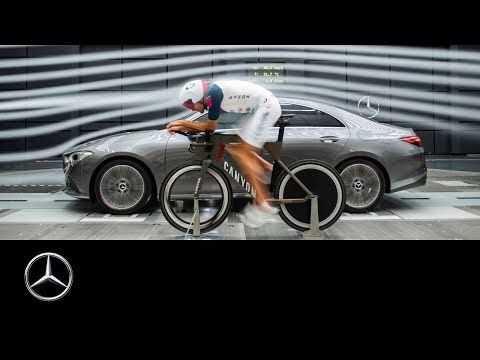 Mercedes-Benz CLA Coupé (2019) and Jan Frodeno: In the Wind Tunnel