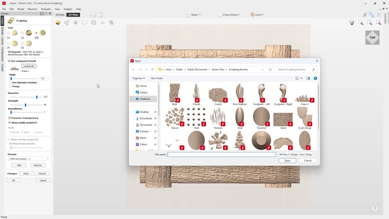 Model in a Dish Recess