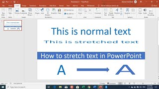 how to stretch text in MS PowerPoint/Word | Convert text to shape in PowerPoint/Word