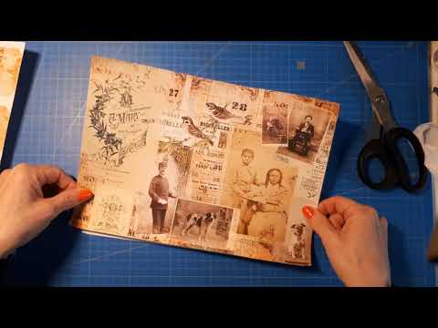 Collage tear papers journal Window Envelope