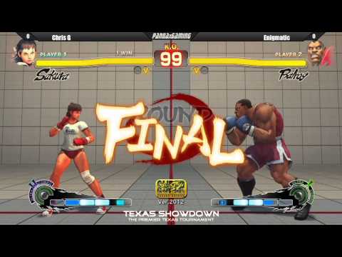 GG Chris G vs Enigmatic - Super Street Fighter IV AE 2012 (Texas Showdown)