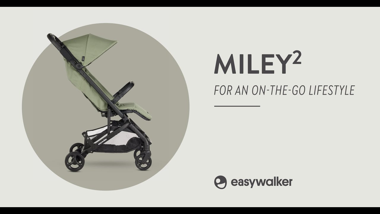 миниатюра 0 Видео о товаре Коляска прогулочная Easywalker Miley 2, Marble Grey (Серый)