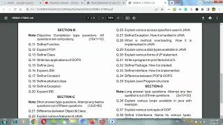 Download the video "HSBTE 180841 4th Sem Computer Engineering OOP using Java Previous Year Important Question Paper"