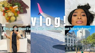 #vlog : lets go to CapeTown for a brand shoot, lol he blocked me 🌚
