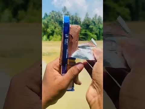 The first piece is for fish😁| Nestle Yorkie duo| #asmr #chocolate #mrchoc07