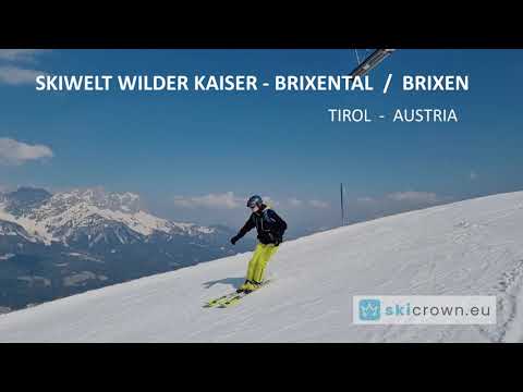 SkiWelt Brixental Austria / ski run 7 - Filzboden Abfahrt, from top to bottom