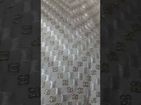 Dyeable georgette embroidery fabric