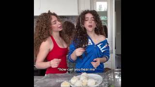 they were doing blind, deaf, mute challenge￼ #kalogerasisters #funny #shorts #subscribe #demitra