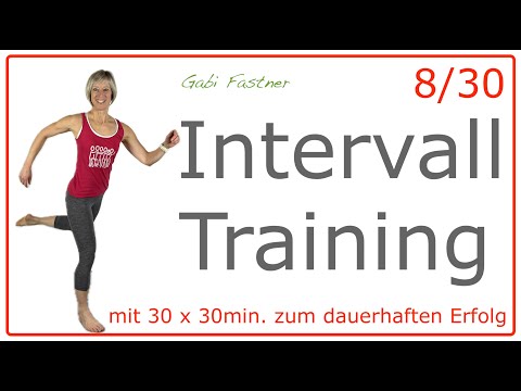 8/30 🍓30 min. Intervall Training | ca. 4000 Schritte & 300 Kcal verbrennen | o. Geräte, im Stehen