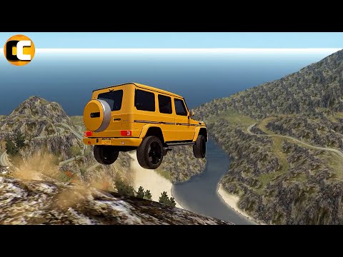 GTA 4 Cliff Drops Crashes with Real Cars mods #45 | Odycrash