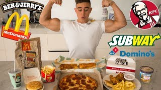 EVERY FAST FOOD CHALLENGE | Epic Cheat Meal