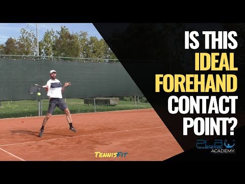 Tennis Forehand - Ideal Contact Point on Forehand I PLB Tennis Method® - Online Tennis Programs