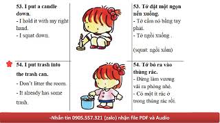 [PART 6 câu 151-180] 900 Mẫu câu giao tiếp tiếng Anh cùng con hằng ngày