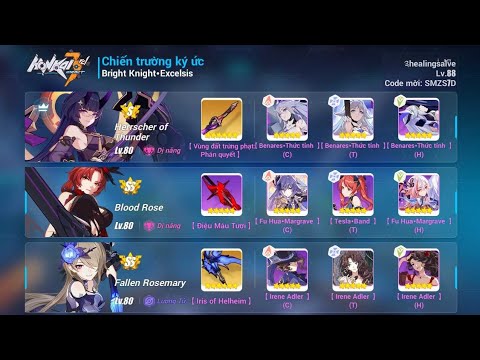 [Honkai Impact 3] SEA - Memorial Arena Exalted - BKE 31626 - HT BR FR (Bella 2*)
