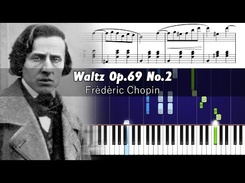 Chopin - Waltz in B minor Op. 69 No. 2 - Piano Tutorial with Sheet Music