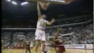 1992 NCAA Tourney - UTEP beats Kansas sportscenter news report