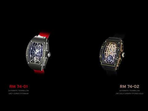 Сложные часы Richard Mille с турбийоном модели RM 74-01 и RM74-02