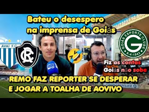 REMO FAZ IMPRENSA DE GOIAS SE DESPERAR E JOGAR A TOALHA AOVIVO 