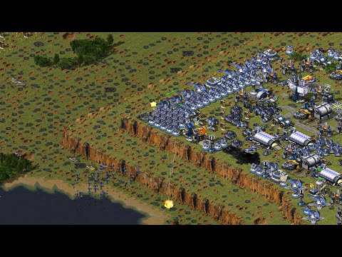 Red Alert 2 | Yuri's Revenge | 7 vs 1- king of the hill - Extreme beta ai - france