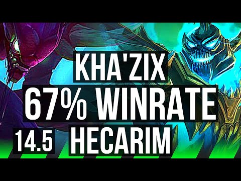 KHA'ZIX vs HECARIM (JNG) | 67% winrate, 4/1/7 | TR Grandmaster | 14.5