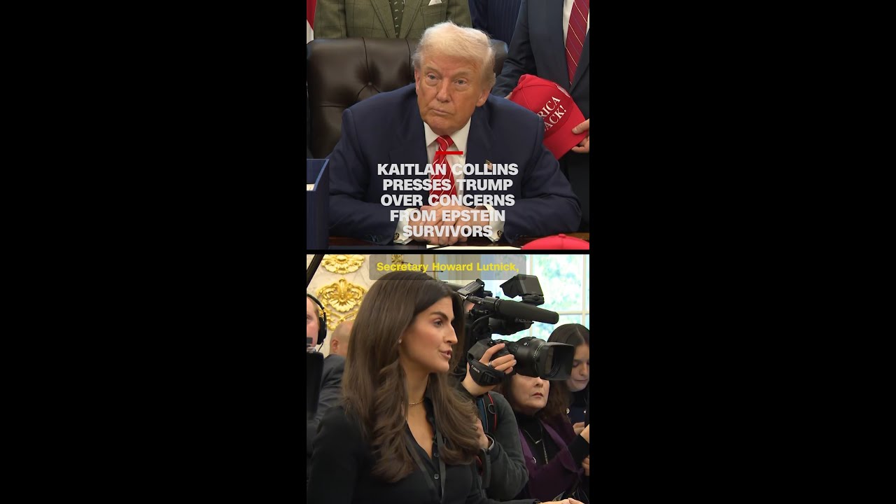 Kaitlan Collins presses Trump over concerns from Epstein survivors