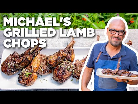 Michael Symon's Grilled Lamb Chops with Rosemary Salt | Symon Dinner's Cooking Out | Food Network