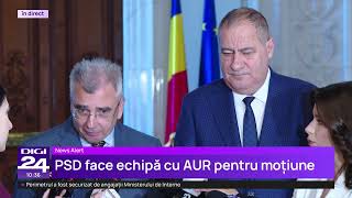 PSD și AUR vor depune moțiune de cenzură împotriva Guvernului: „Orice drum începe cu primul pas”