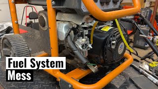Rusted Ridgid Generator Tank - Neglected Generator Repair / Red-Kote Fuel Tank Liner / Wiring Issues