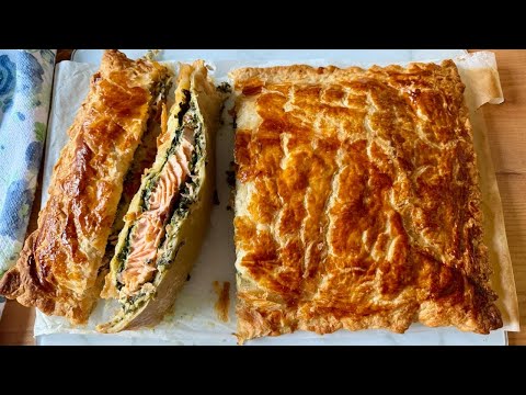 Salmon Wellington Recipe | Delicious fish and puff pastry dish