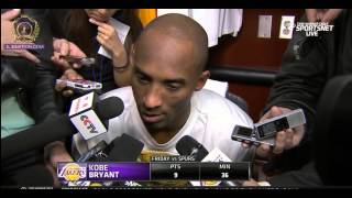 Kobe Bryant Post Game Intervew - Lakers vs Spurs