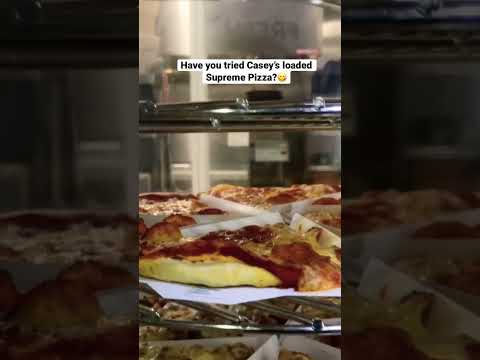 Casey's 6 Topping Large Pizza, just for $16 🤯 And it was delicious! 🤤 #caseyspizza #omaha #shorts